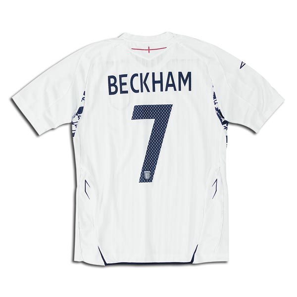 Umbro 07-08 England home (Beckham 7)