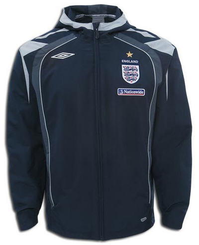 Junior sizes Umbro 08-09 England Training Shower Jacket (navy) - Kids