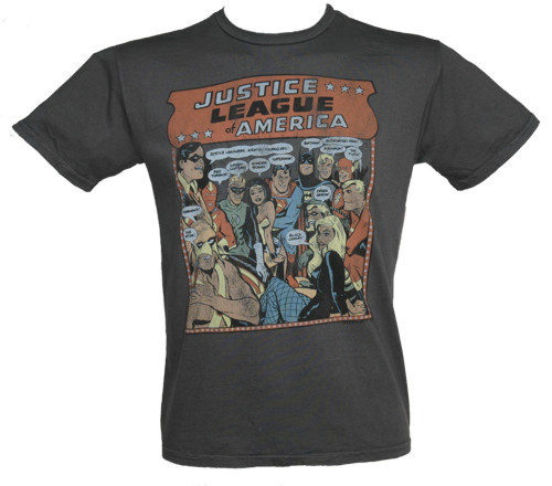 Justice League Of America Men` T-Shirt from Junk Food