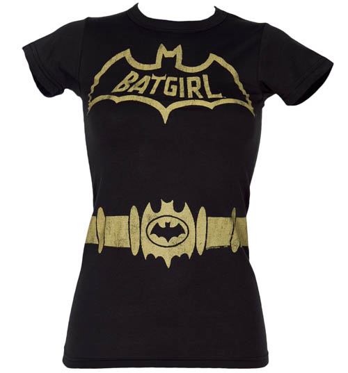 Ladies Batgirl Costume T-Shirt from Junk Food