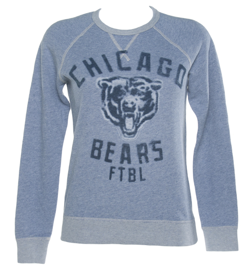 Ladies Blue Marl NFL Chicago Bears Pullover from
