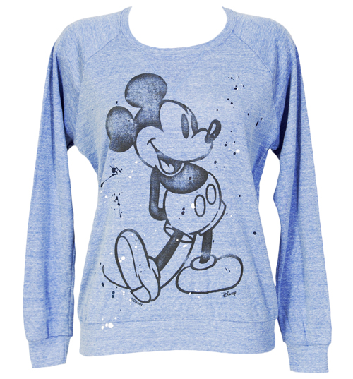 Ladies Blue Mickey Mouse Pullover from Junk Food