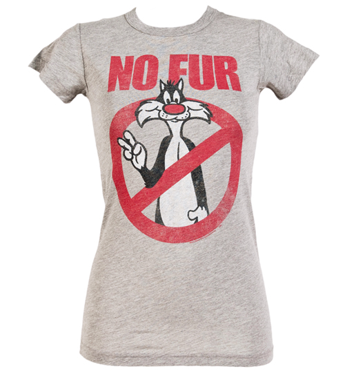Ladies No Fur Loony Tunes Sylvester T-Shirt from