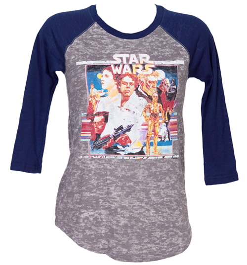Ladies Star Wars Baseball T-Shirt from Junk Food