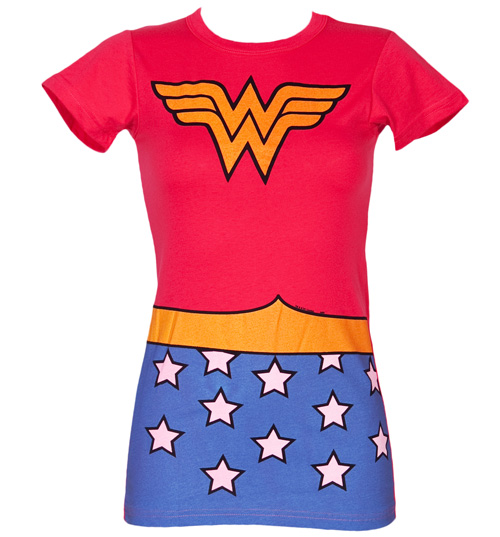 Ladies Wonder Woman Costume T-Shirt from Junk Food
