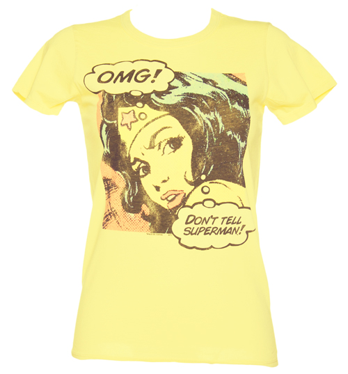 Ladies Wonder Woman OMG T-Shirt from Junk Food