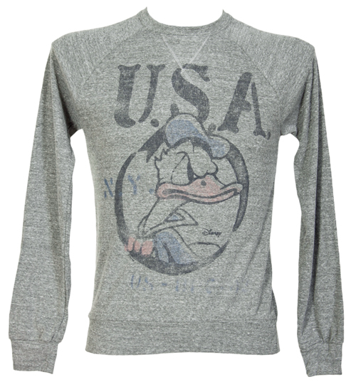 Mens Donald Duck USA Pullover from Junk Food