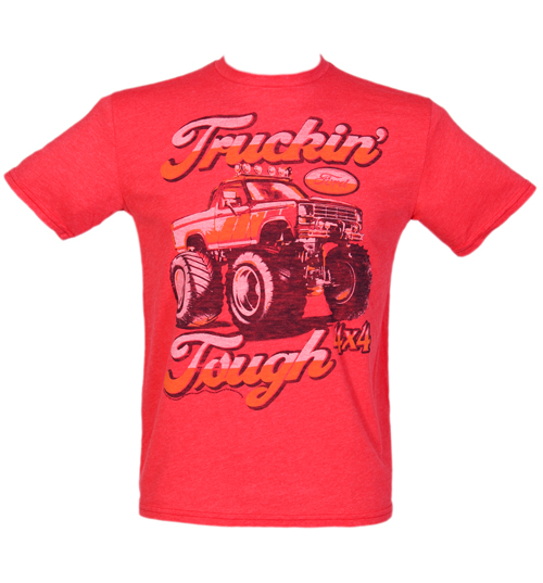Mens Red Ford Truckin Tough T-Shirt from
