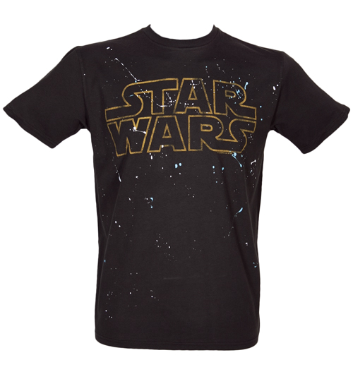 Mens Star Wars Logo Splatter T-Shirt from