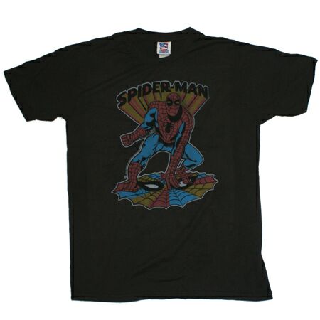 Spider Man Web Black T-Shirt