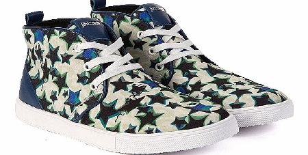 Just Cavalli Star Print High Top Sneakers