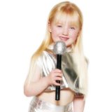 Just For Fun Glitter Microphone (10in) - Silver