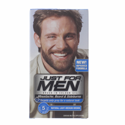 For Men Moustache, Beard and Sideburns Light-Medium Brown 2 For andpound;10