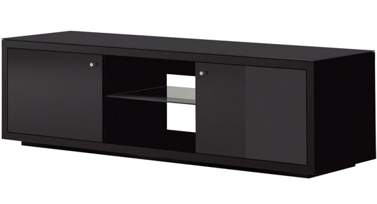 Just-Racks JRA150 Black Gloss TV Cabinet