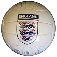 Autographed England Football