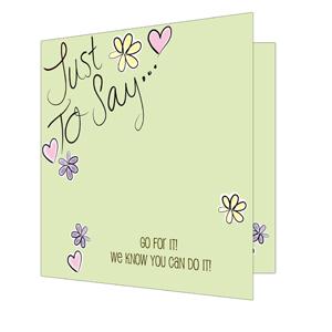 Just To Say Card