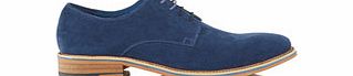 JUSTIN REECE Alfred navy leather lace-up shoes