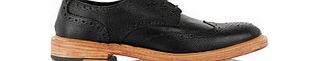 JUSTIN REECE Freddie black leather lace-up shoes