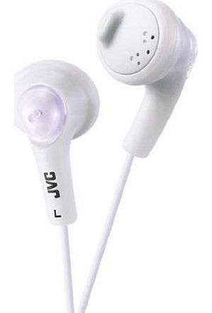 JVC GUMY In-Ear Audio Headphones for iPod, iPhone, MP3 and Smartphone - White