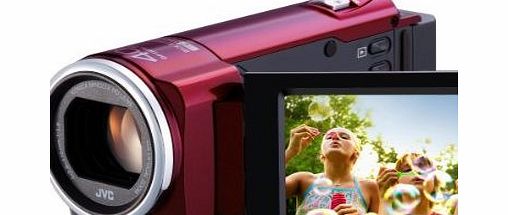 JVC GZ-E15 Full HD Digital Camcorder - Red (1.5MP, 40x Optical Zoom) 2.7 inch LCD Screen