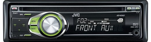 KD-R302 CD/MP3/WMA Car Stereo with Front Aux Input -Green Illumination