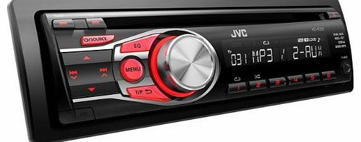 JVC KD-R331 CD Car Stereo with Front AUX Input CD/MP3 Playback