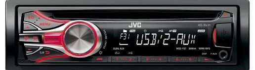 JVC KD-R431 CD Car Stereo with Front AUX/USB Port CD/MP3 Playback