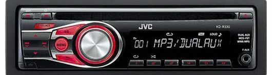 JVC kdr330 50x4 Car CD Player with Dual Aux Inputs by JVC