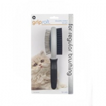 Gripsoft Grooming Double Sided Cat Brush