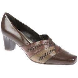 K Shoes by Clarks Female Bean Pie Leather Upper Textile/Other Lining in Black Leather, Brown Leather