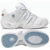 White/Light Grey.  Outsole Durable Aosta II rubber.  Forefoot flex grooves.  Clay-friendly tread des