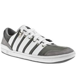 K-Swiss Male Grande Court Leather Upper Fashion Trainers in Grey