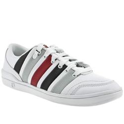 K-Swiss Male Grande Court Leather Upper Fashion Trainers in White and Grey