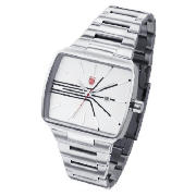 K-Swiss Mens Silver Bracelet Watch