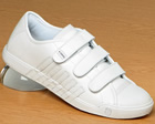 K-Swiss Moulton White Leather 3 Strap Trainers