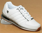 Rinzler White/Black Leather Trainers