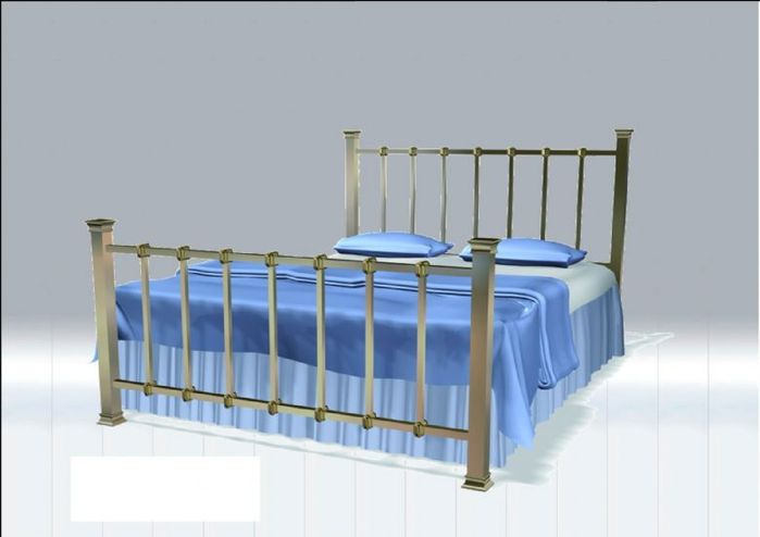 KD Beds KD Epsom 5ft Kingsize Metal Bed
