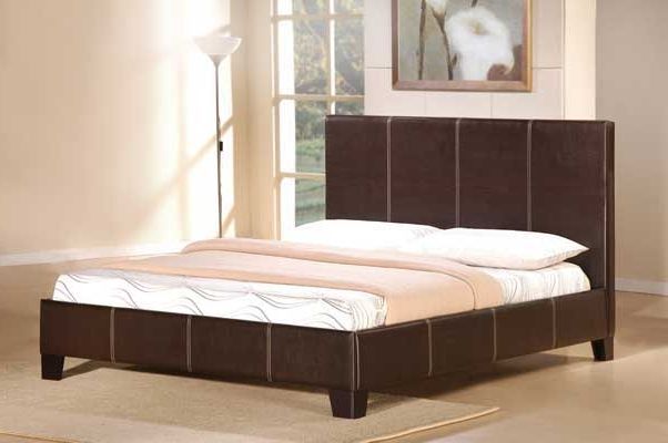 KD Beds KD Lucy 4ft 6 Double Leather Bed