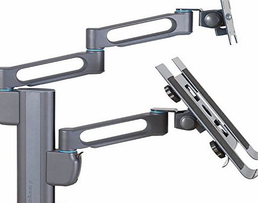 Kensington Dual Monitor Arm - flat panel desk mounts (Grey, 185 x 566 x 375 mm)