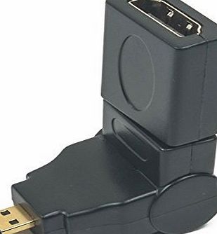 Keple 360 / High Speed Micro HDMI (Type D) to HDMI (Type A) - Adapter for Connecting OLYMPUS XZ-10 Camera to TV, HDTV, LCD, Plasma, Monitor with HDMI Port - Audio amp; Video - Supports 3D, 4K, 1440p,