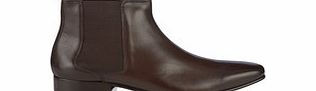 KG Kurt Geiger Eric brown leather Chelsea boots
