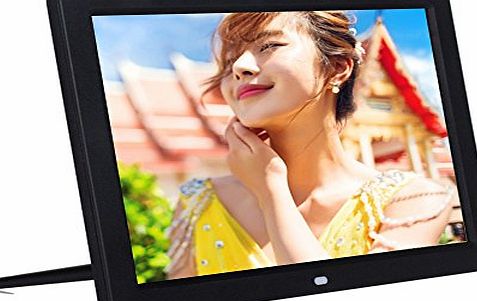 Kglobal 12`` 1080P HD LED Digital Photo Frame(16:9) - Multifunction Digital Picture Display 1280*800 with Max 32GB Storage(Black)