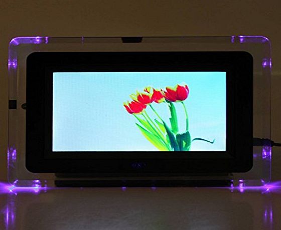 KING DO WAY 7 Inch Multifunctional LCD Digital Photo Frame MP3 MP4 Player Clock Light Flashing amp; Remote