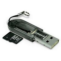 Memory 4GB MicroSD HC Card with MicroSD Reader (Black)