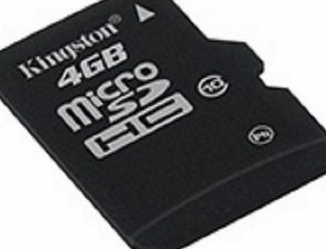 Kingston Memory Card - MicroSDHC - 4GB - Class 10