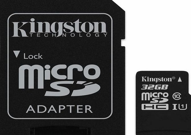 Kingston Micro SDHC (CLASS 10) with SD Adapter -