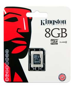 Kingston microSDHC 8GB Card Memory Card