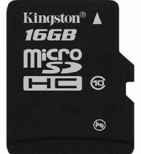 Kingston microSDHC memory card - 16 GB - Class 10