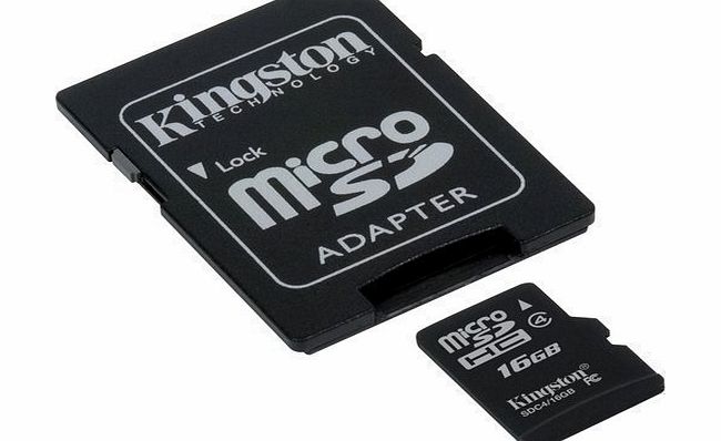 Kingston Samsung WB350F Digital Camera Memory Card 16GB microSDHC Memory Card with SD Adapter