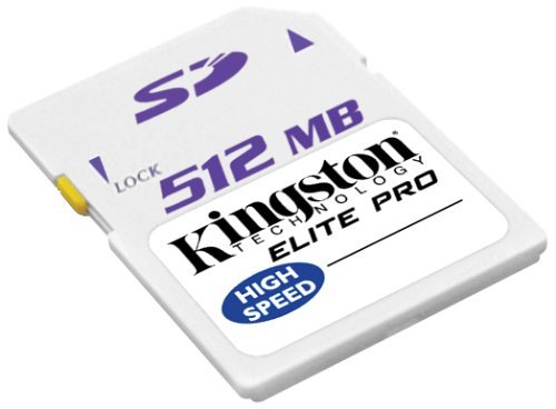 Kingston Secure Digital 512mb Elite Pro Memory